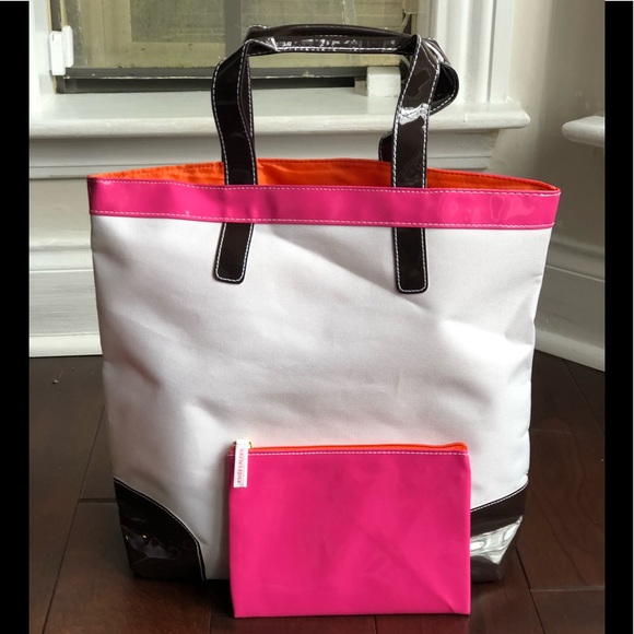 ❤️❤️ESTEE LAUDER TOTE WITH LARGE POUCH❤️❤️ - Picture 1 of 3